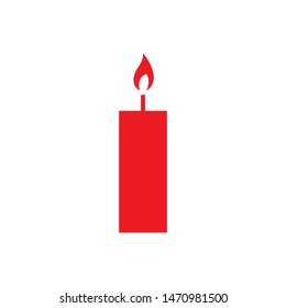 candle icon vector design template