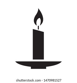 Candle icon vector design template