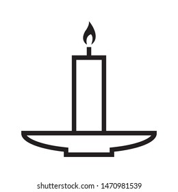 candle icon vector design template