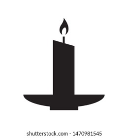 candle icon vector design template