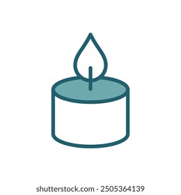 candle icon vector design template simple and clean