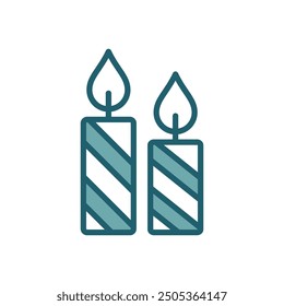 candle icon vector design template simple and clean