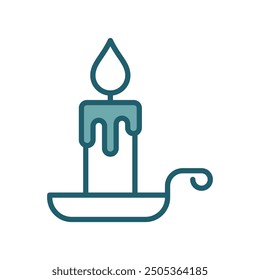 candle icon vector design template simple and clean