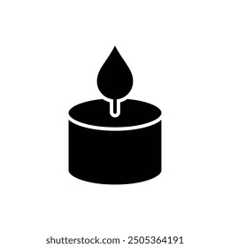 candle icon vector design template simple and clean