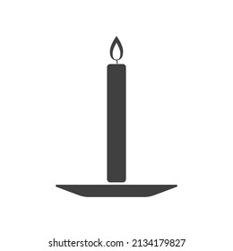 candle icon vector. flat shapes, templates for many uses