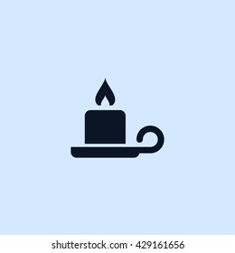 Candle Icon. Candle Vector Illustration