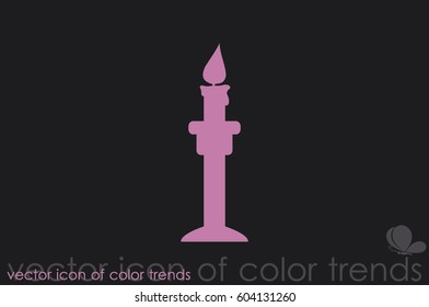 candle icon vector illustration.