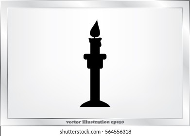 candle icon vector illustration eps10.