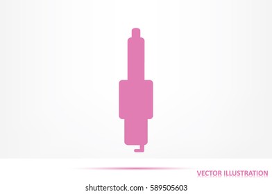 Candle icon. Vector illustration eps10.