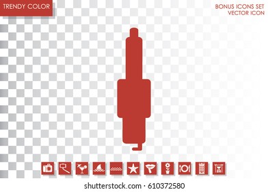 Candle icon. Vector illustration eps10.