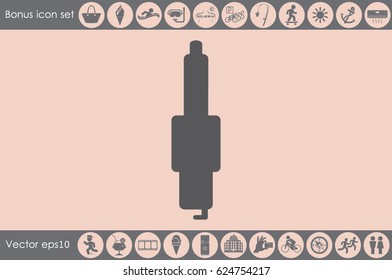 Candle icon. Vector illustration eps10.