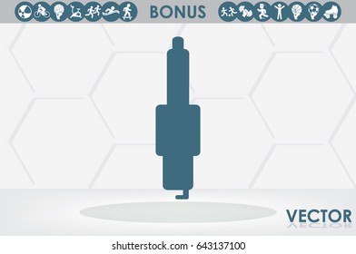 Candle icon. Vector illustration eps10.