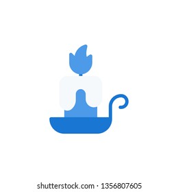 Candle Icon Vector Illustration in Flat Style for Any Purpose
