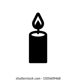 Candle icon, vector illustration. Flat design style. vector candle icon illustration isolated on white background, candle icon Eps10. candle icons graphic design vector symbols.