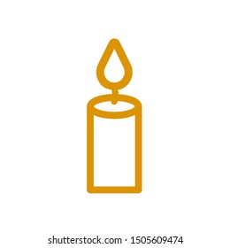Candle icon, vector illustration. Flat design style. vector candle icon illustration isolated on white background, candle icon Eps10. candle icons graphic design vector symbols.