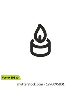 candle icon vector illustration logo template