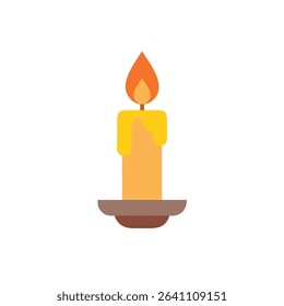 candle icon vector illustration style new