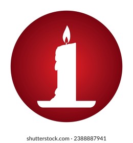 Candle icon vector illustration symbol design