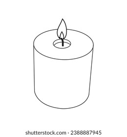 Candle icon vector illustration symbol design
