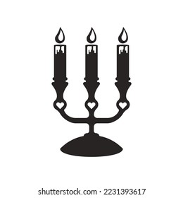 candle icon vector illustration template design