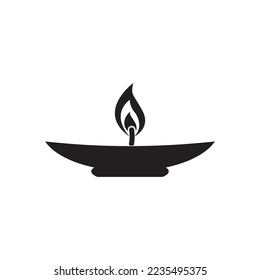 candle icon vector illustration template design