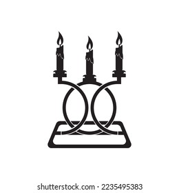 candle icon vector illustration template design