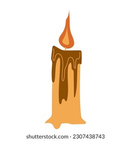 Vector de icono de velas aislado en fondo blanco. Estilo plano