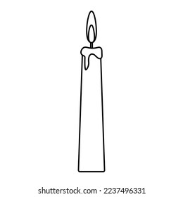 Candle icon vector. lighting illustration sign. Suppository symbol or logo.