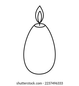 Candle icon vector. lighting illustration sign. Suppository symbol or logo.