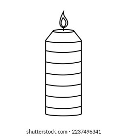 Candle icon vector. lighting illustration sign. Suppository symbol or logo.
