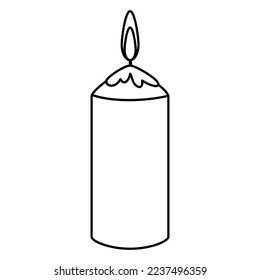 Candle icon vector. lighting illustration sign. Suppository symbol or logo.