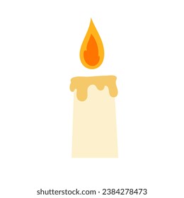 Candle icon vector. lighting illustration sign. Suppository symbol or logo.