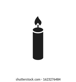 candle icon vector logo template