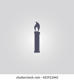 candle icon. candle vector. candle sign