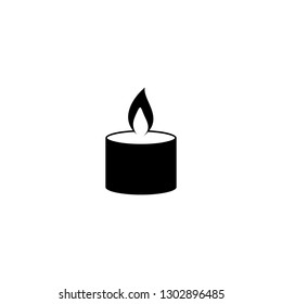 candle icon vector. candle sign on white background. candle icon for web and app