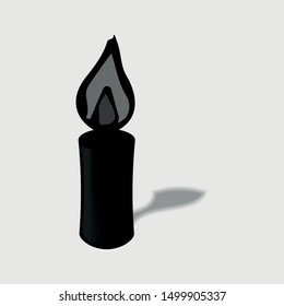 candle icon vector sign symbol for design