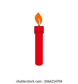 candle icon, candle vector sign symbol