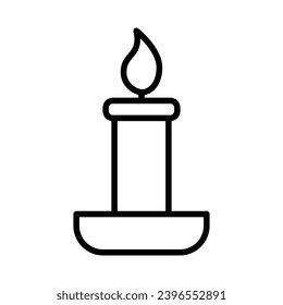 Símbolo y símbolo del vector de icono de velas en diseño de moda para diseño e impresión.