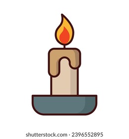 Candle-Symbol Vektorzeichen und Symbol auf trendigem Design für Design und Druck.