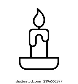 Candle icon vector sign and symbol on trendy design for design and print.