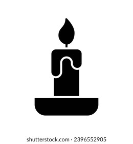 Candle icon vector sign and symbol on trendy design for design and print.