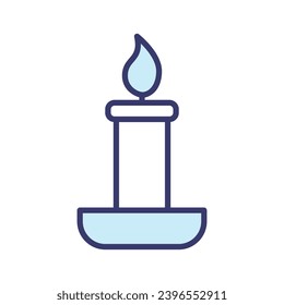 Candle icon vector sign and symbol on trendy design for design and print.