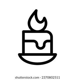 Candle Icon Vector Symbol Design Illustration