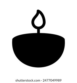 Vela Ilustración de diseño de símbolo de Vector