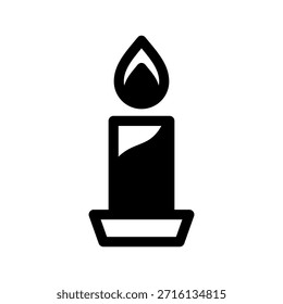 Kerze Symbol Vektor Symbol Design Illustration