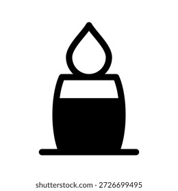 Ilustración de diseño de símbolo de Vector de icono de vela