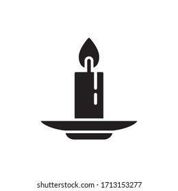 candle icon vector symbol template