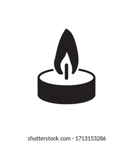 Candle Icon Vector Symbol Template