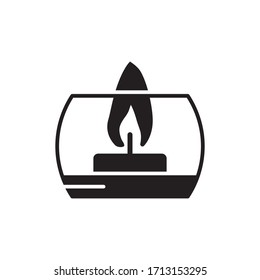 candle icon vector symbol template