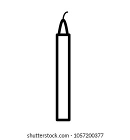 candle icon vector template